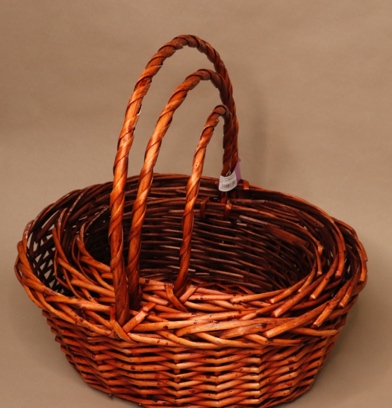 Набор корзин (ива) (3шт) 38*30*Н14/35